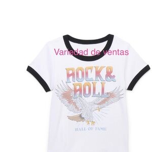 Kids Rock & Roll T-Shirt - White & Black
